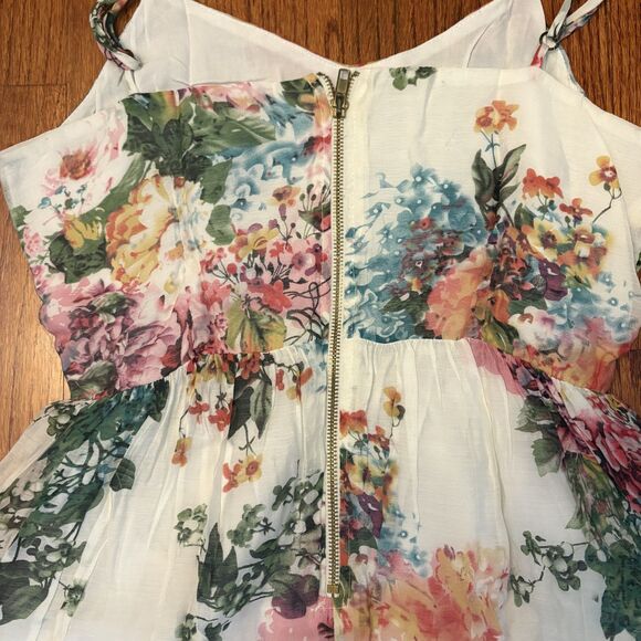 AQUA Floral Fit & Flare Sundress- Size L - Picture 5 of 5